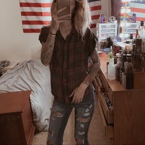 Short sleeve flannel